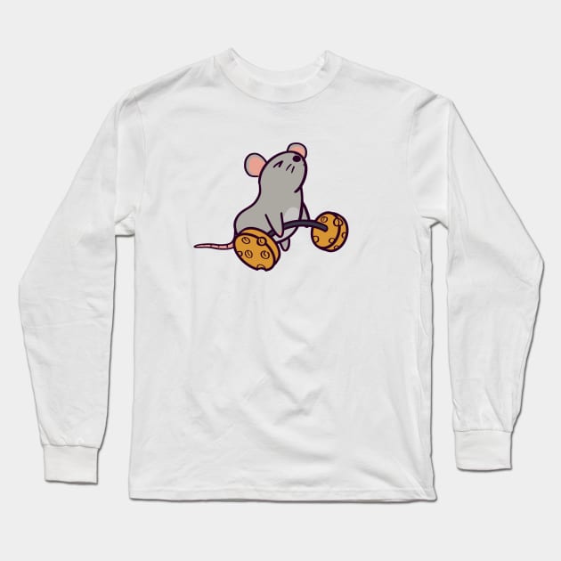 Deadlift Gym Rat Long Sleeve T-Shirt by ThumboArtBumbo